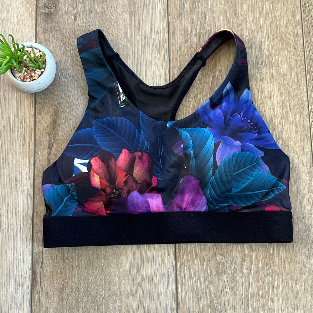 Floral Sports Bra DOMYOS - Picture 2 of 8